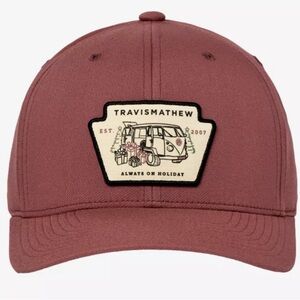 Travis Mathew Maroon Hat with Patch